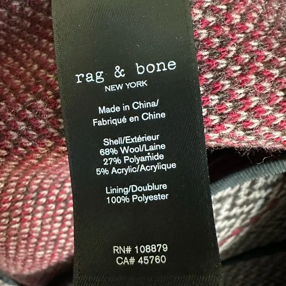 Rag & Bone Margot Plaid Blazer - EUC Size 2